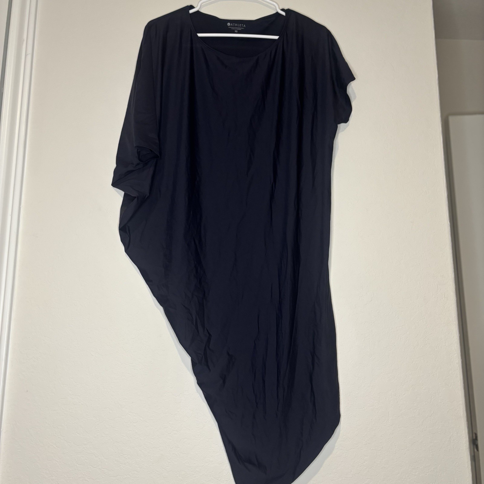Athleta Sunlover Hilo UPF Dress Navy Asymmetric Stretch XS
