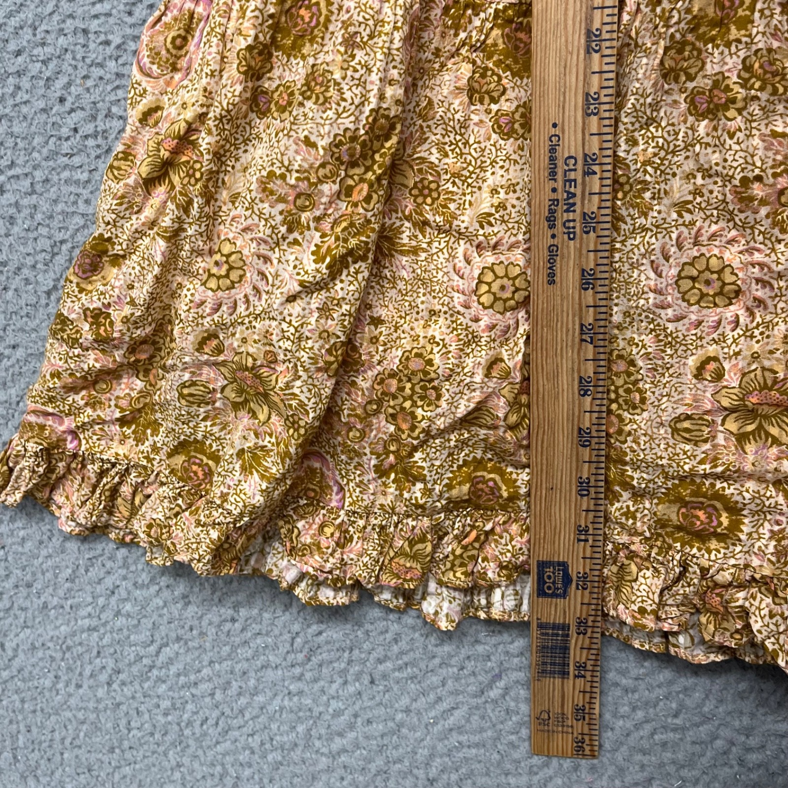 Ulla Johnson Dress Womens 2 Floral Adele Flutter Sleeve Layered Pockets