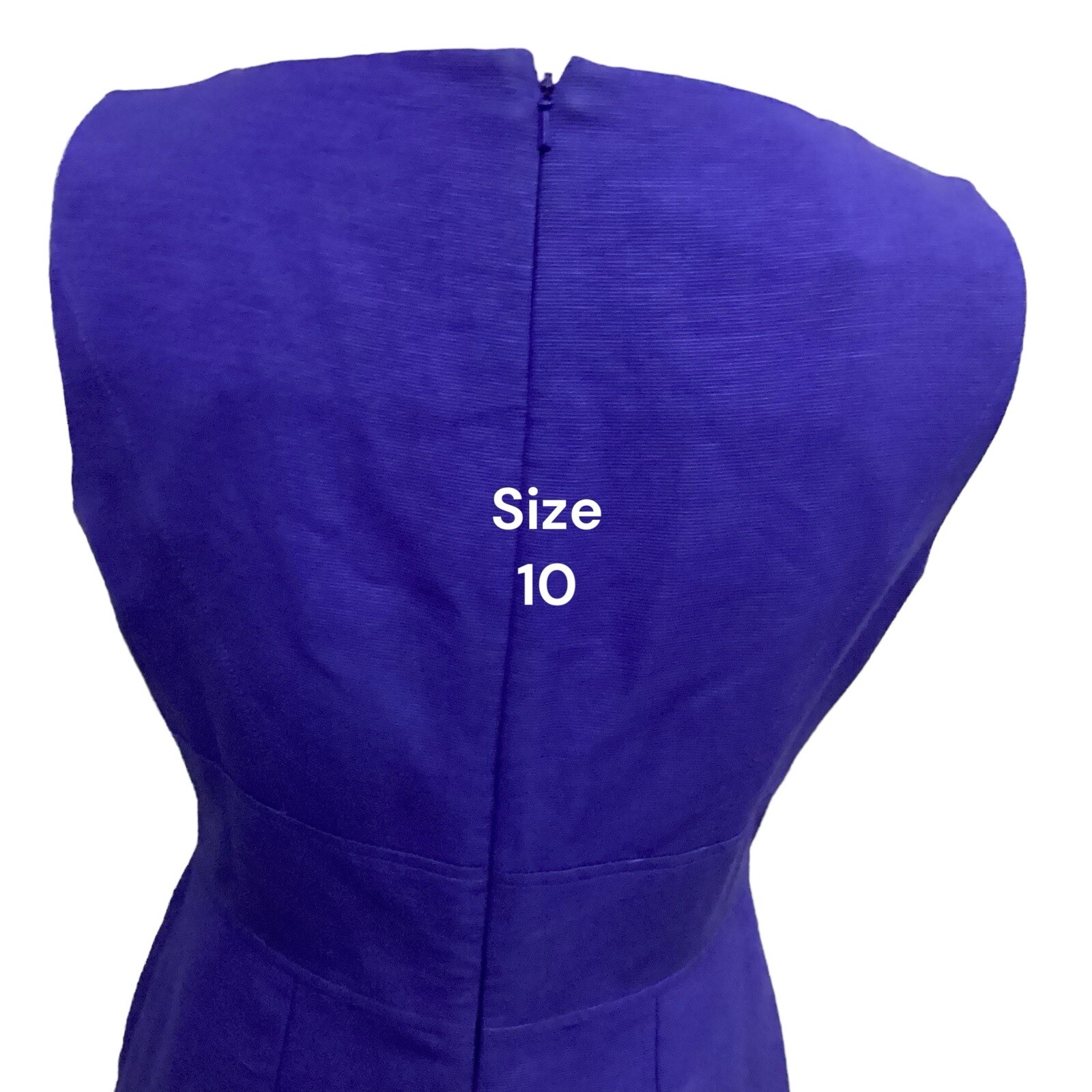 Hobbs Blue Cotton Dress Size 10 + Jacket Size 10 Short 39” Ec Away 30.4