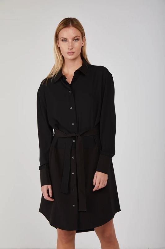 Women Armani Exchange Dress Black Polyester 34 / #56PX