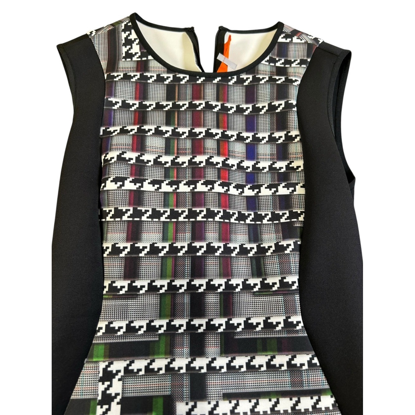 CLOVER CANYON Trinity Multicolor Neoprene Scuba Dress XS Bodycon Mini