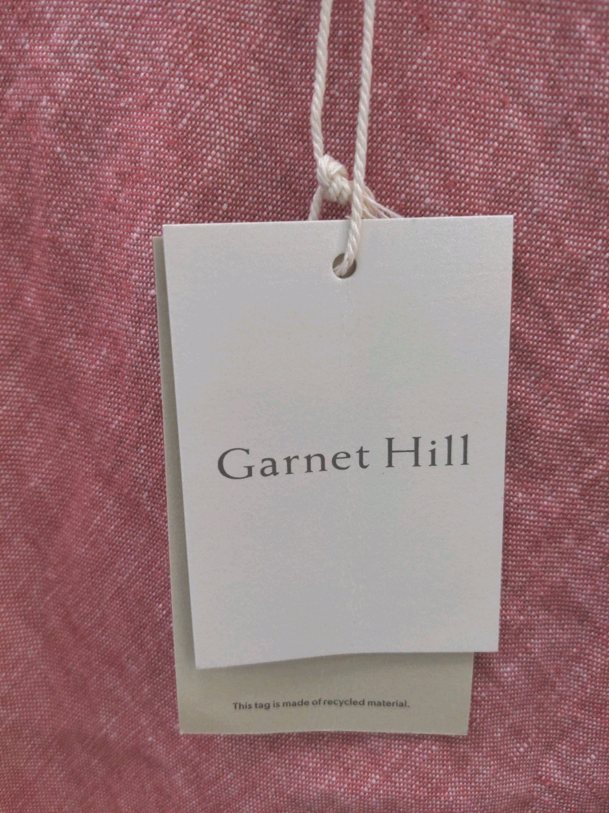 New Garnet Hill Adele Linen Slip Dress Poppy Rose Chambray Sz 14
