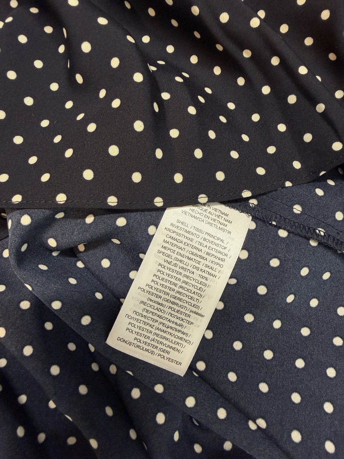 Lauren Ralph Lauren Polka-Dot Belted Crepe Dress Sz 10 NWT