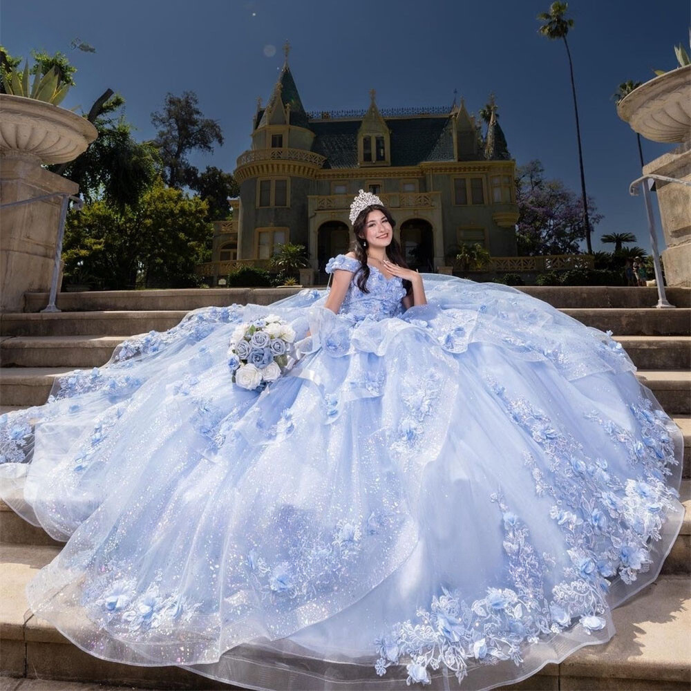 Elegant A-Line Quinceanera Dresses Sweetheart Off Shouder Ball Gowns Sweet 15 16