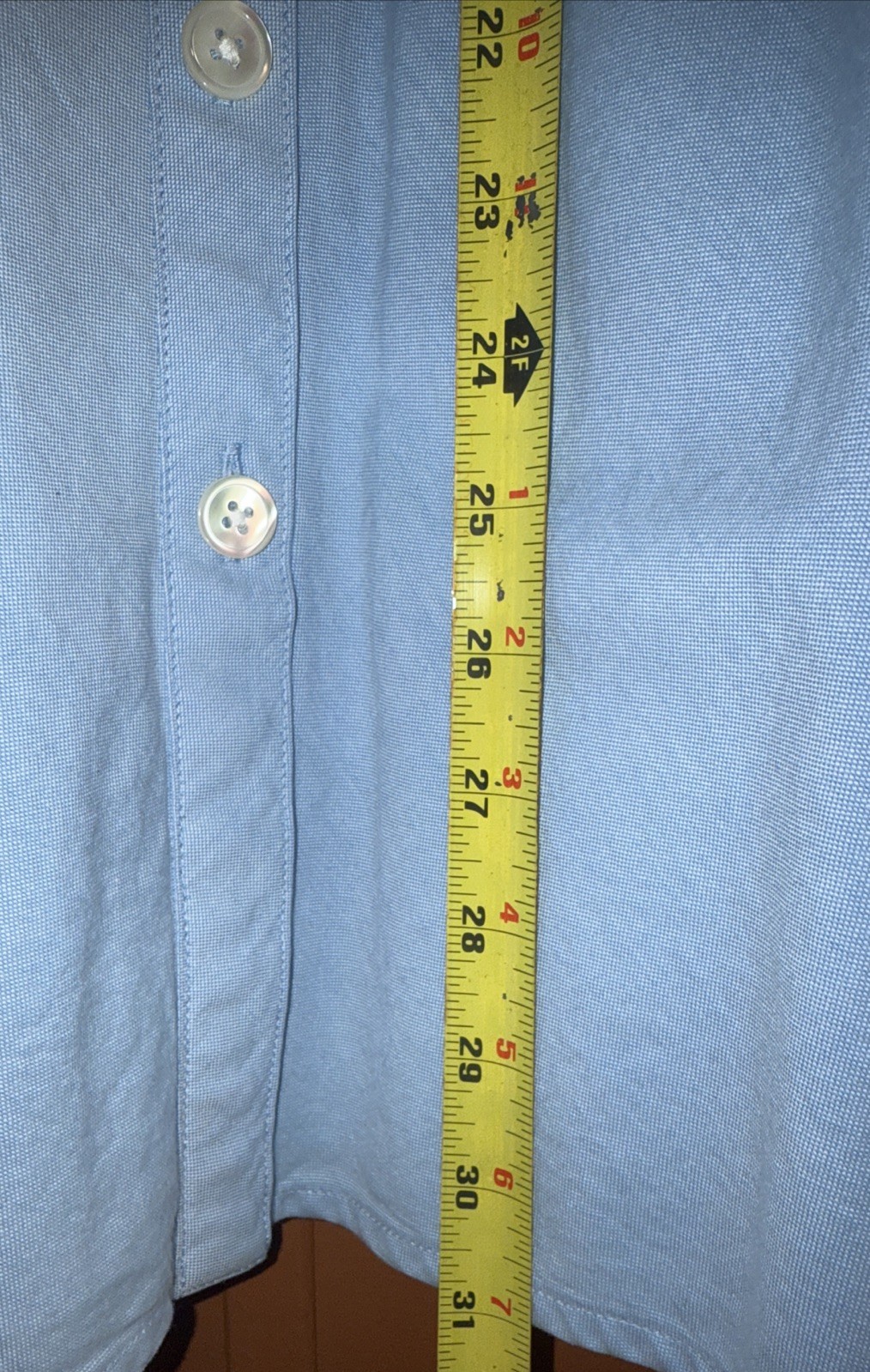 Lands End Canvas Cotton Button Down Sky Blue Halter Strap Dress Size 6 Classic