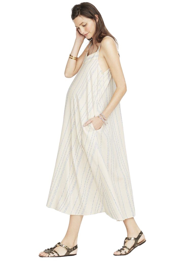 Hatch Maternity Women’s THE LILIANA DRESS Ivory Size 2 (M/8-10) NEW