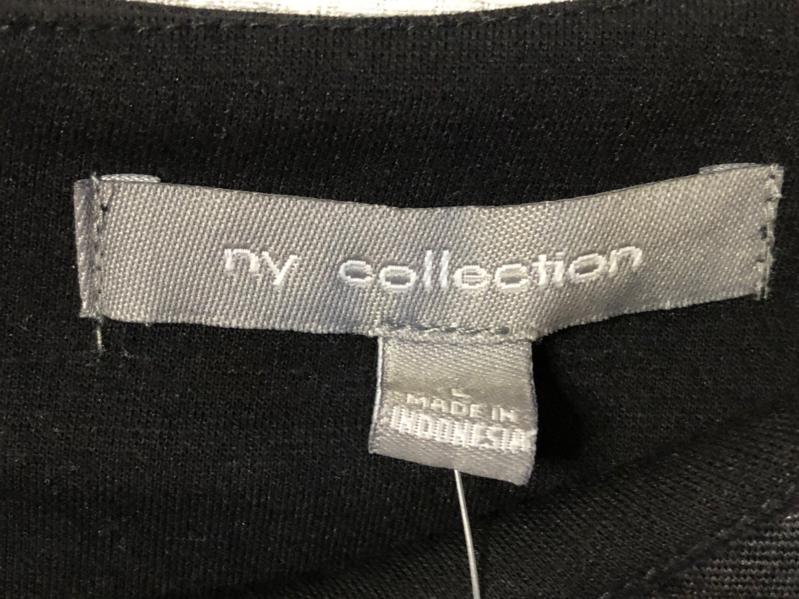 NY Collection NEW Women’s Size: LARGE Black & Gray Color Block – Zipper NWT