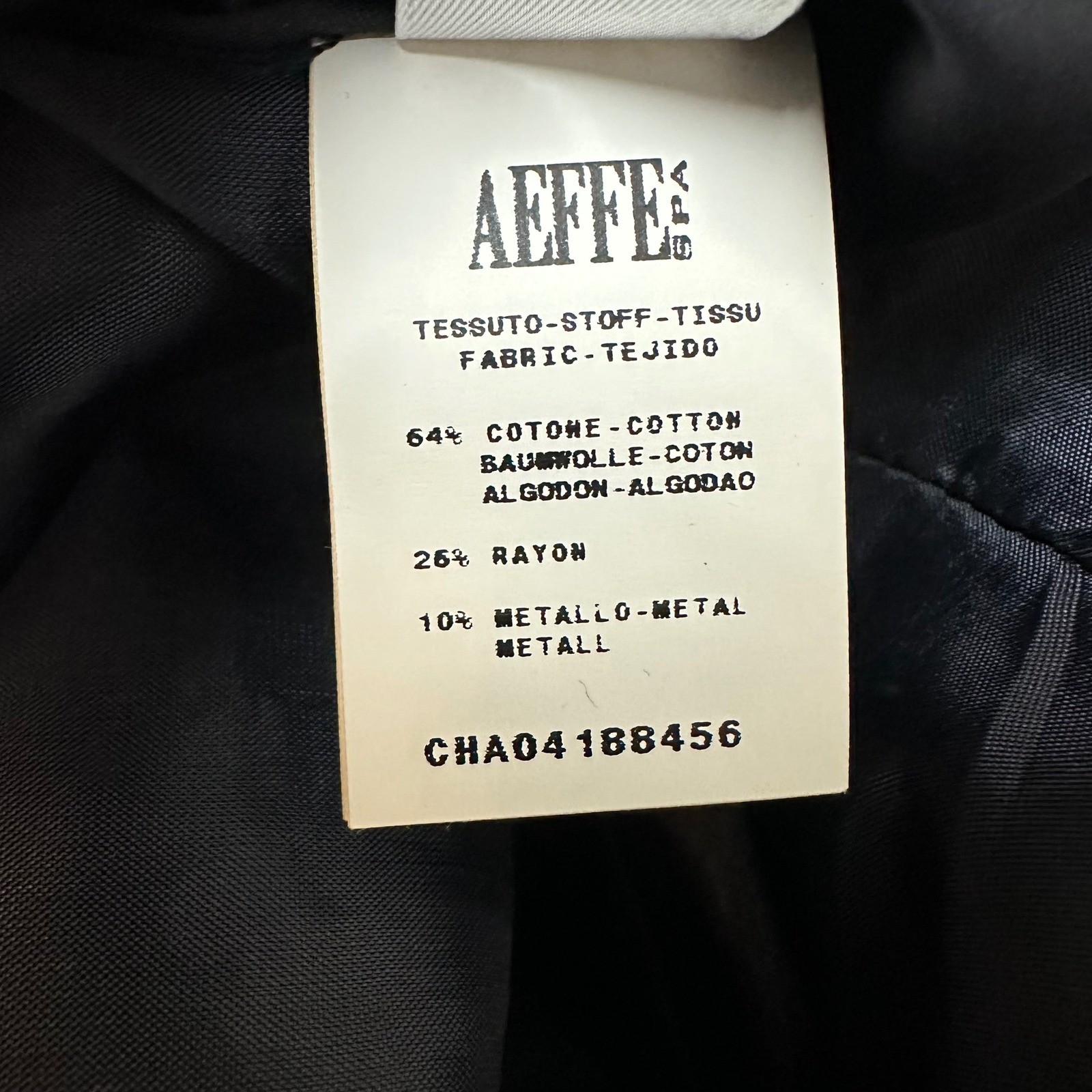 Cacharel Navy Orange Abstract Metallic Tulip Skirt Dress Aeffe Spa USA 4