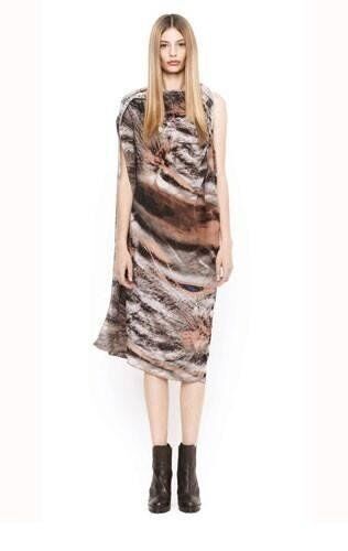 BNWT Vintage 2012 SCANLAN & THEODORE Printed Silk Dress – Size 8 – 12 – $650