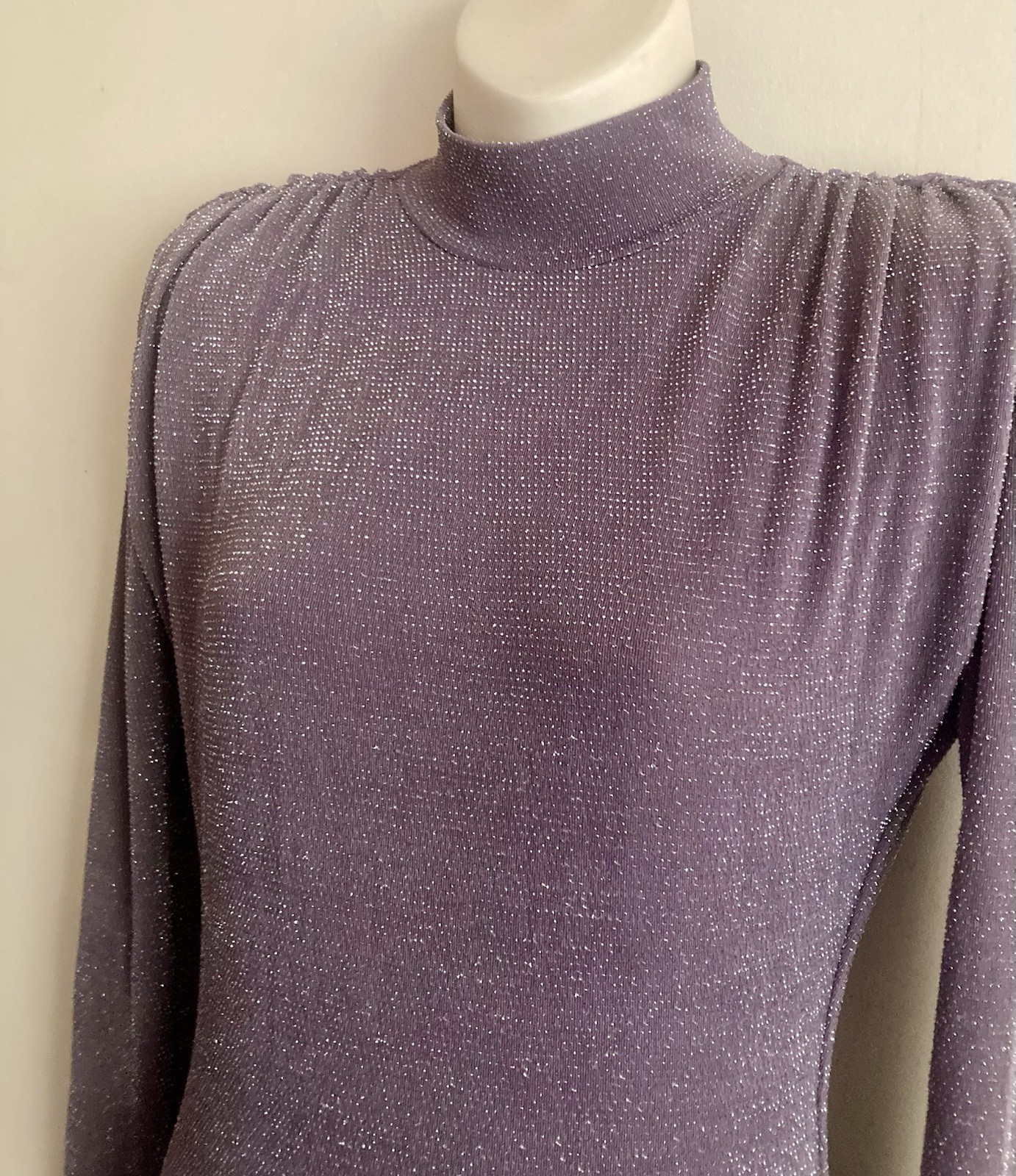 SIZE 14 JLUX LABEL Bodycon Silver Threaded Tube Dress