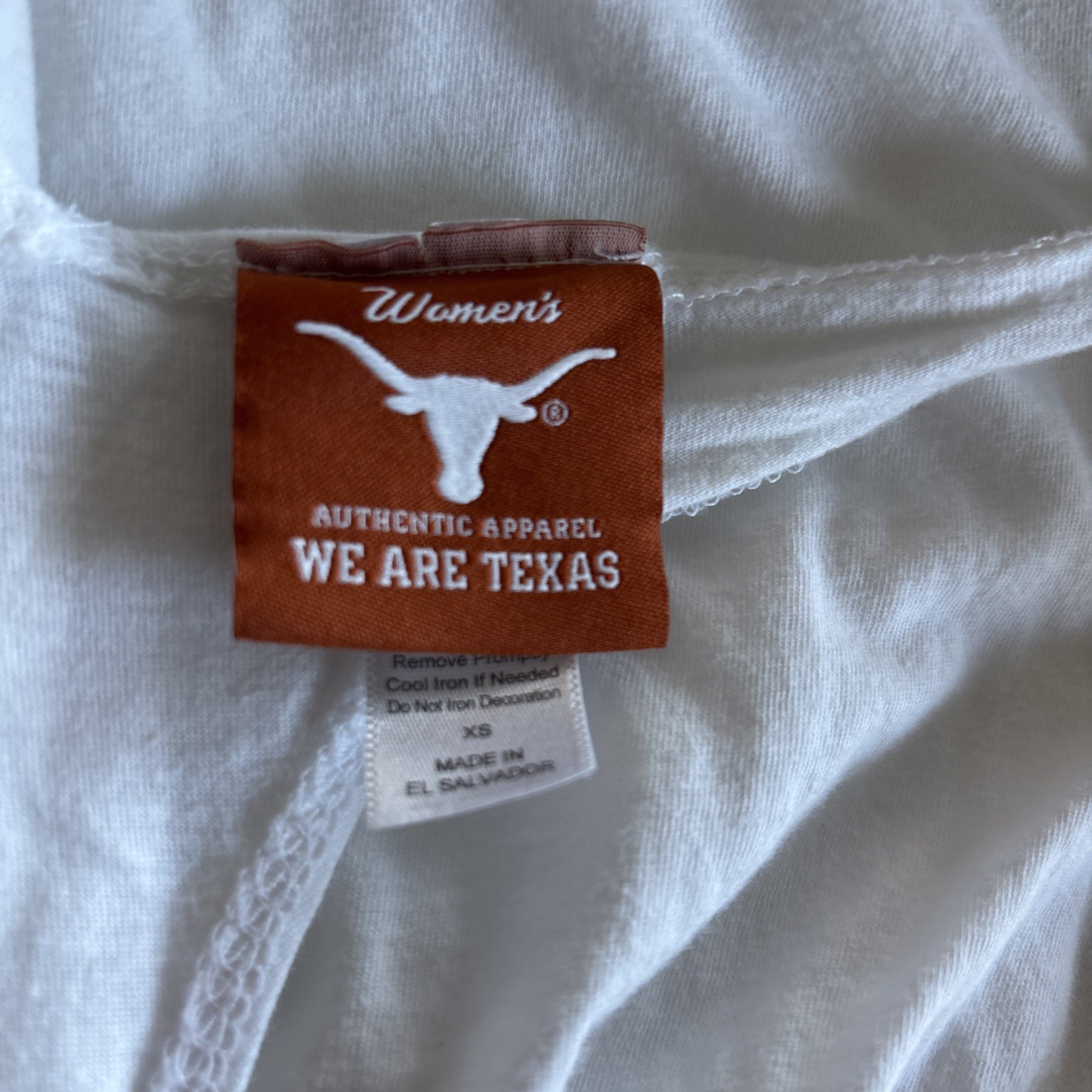 womans UT authentic apparel swize xs white dress with longhorn logo