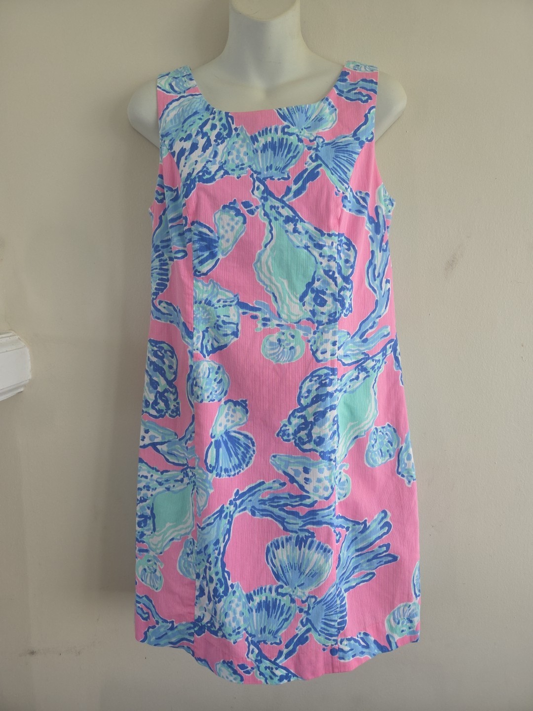 LILLY PULITZER Barefoot Princess Cathy shift dress Sz4 Beach Cottage Colorful