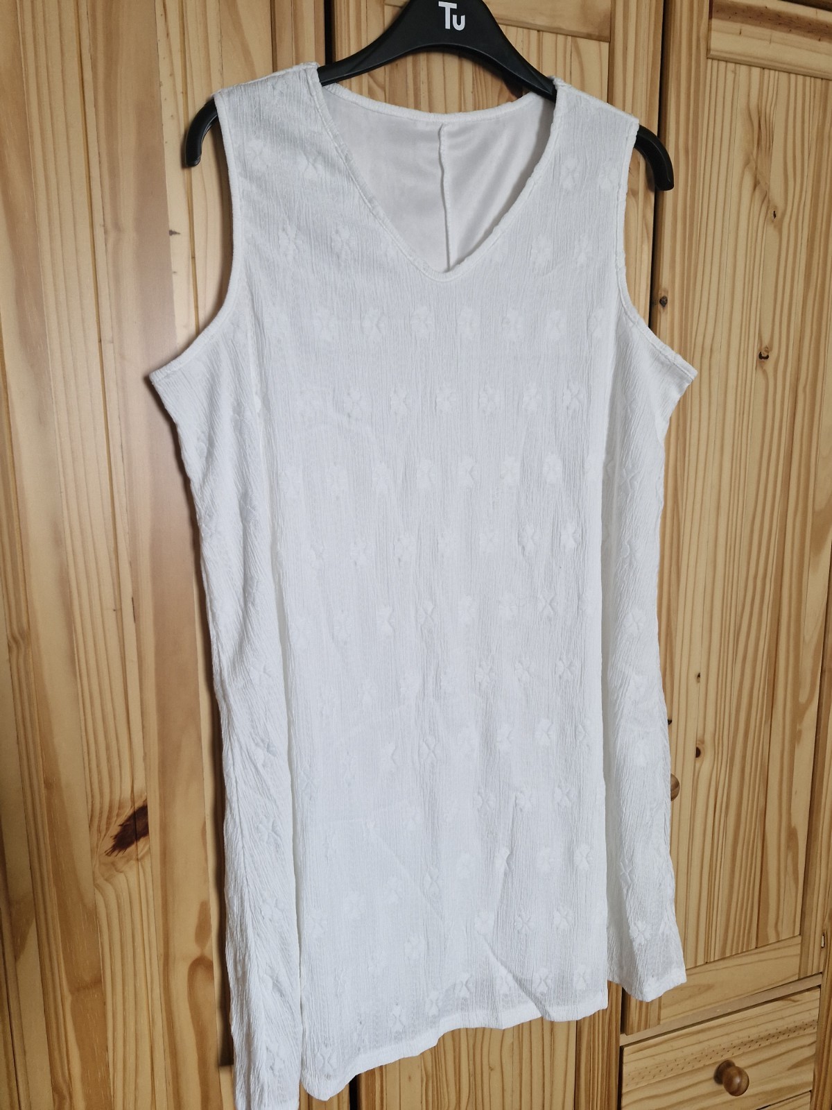 Womens White Dress Shien Curve Size XL with Flower Pattern New In Original Bag