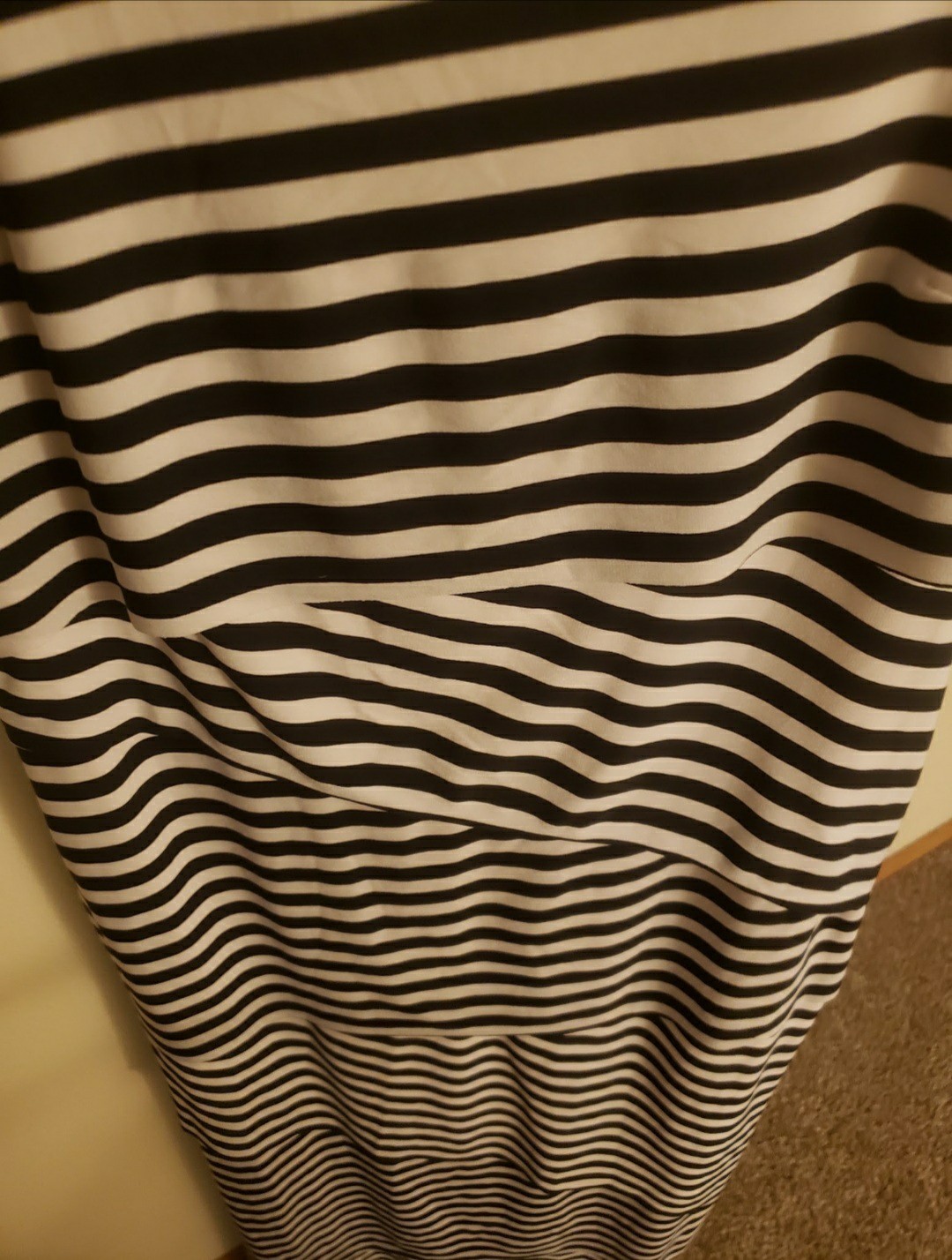 Coldwater Creek Black & White, Soft Layered Maxi Dress, Size Small, Cute!NWOT!