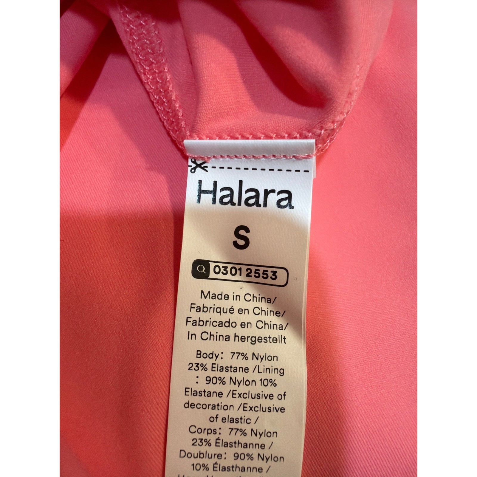 Halara Plush Tummy Control Active Dress Easy Peezy Coral Pink Size S