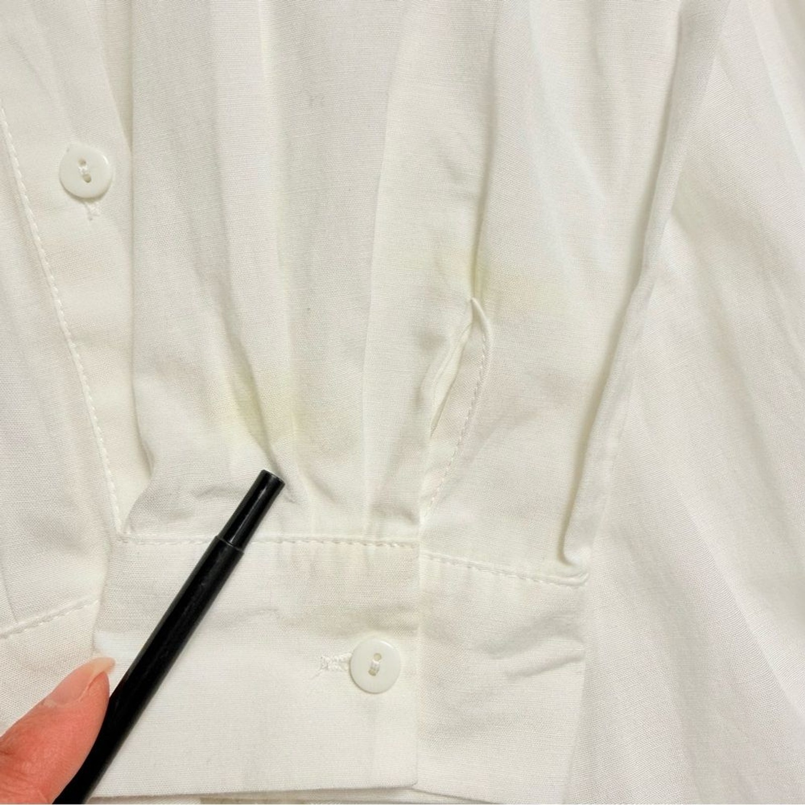 Refka White Tiered Maxi Shirt Dress Boho Cottagecore Prairie Minimalist Size 8