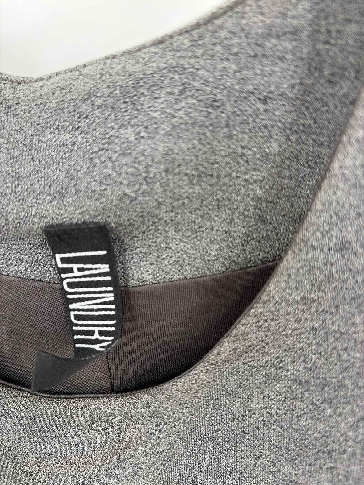 Pre-Owned Laundry Grey Size Medium Knee Length Sleeveless Dress