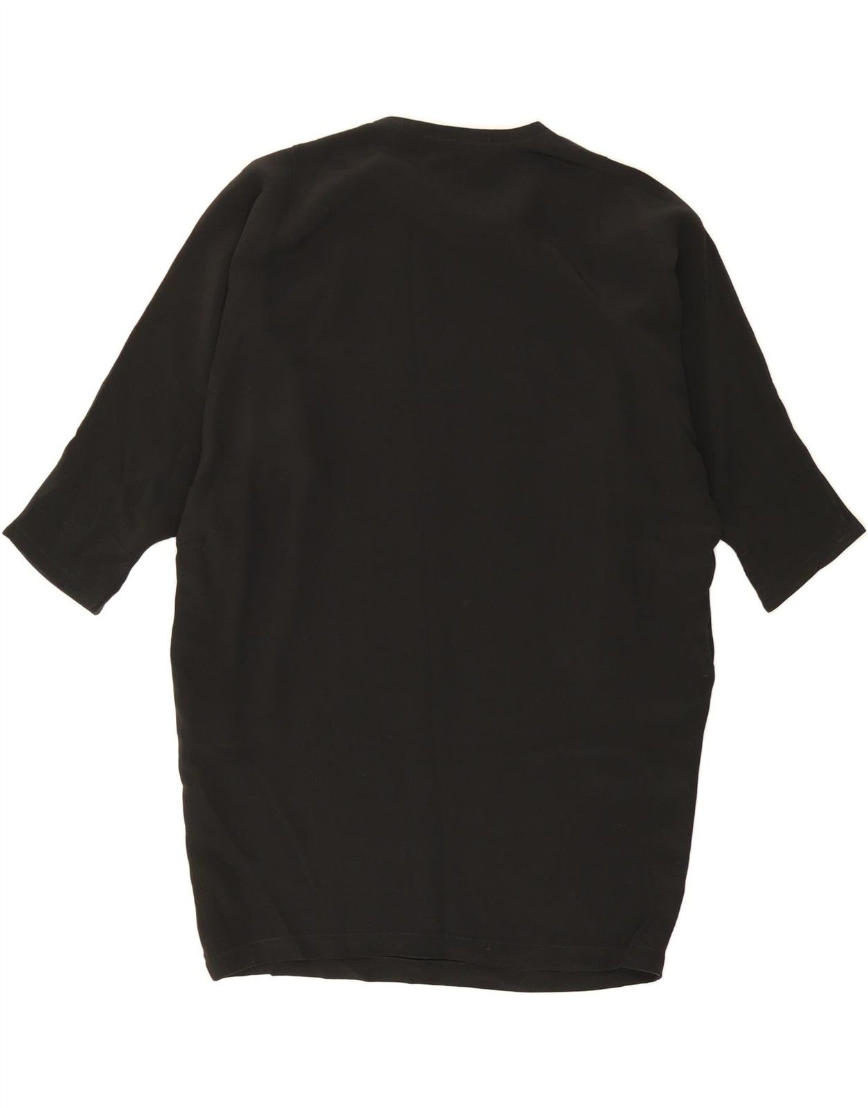GIANLUCCA CAPANNOLO Womens Batwing Shift Dress EU 40 Medium Black Silk AP04