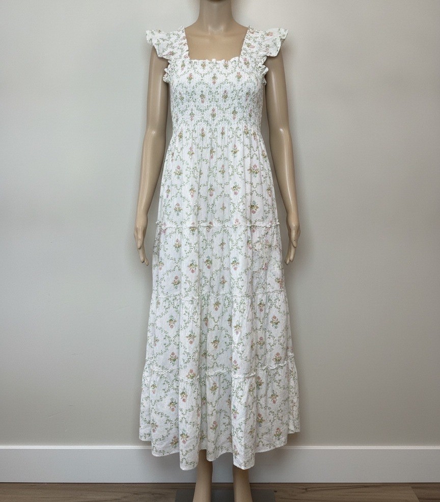 Hill House Ellie Nap dress in pastel trellis Fits XXS-smaller M