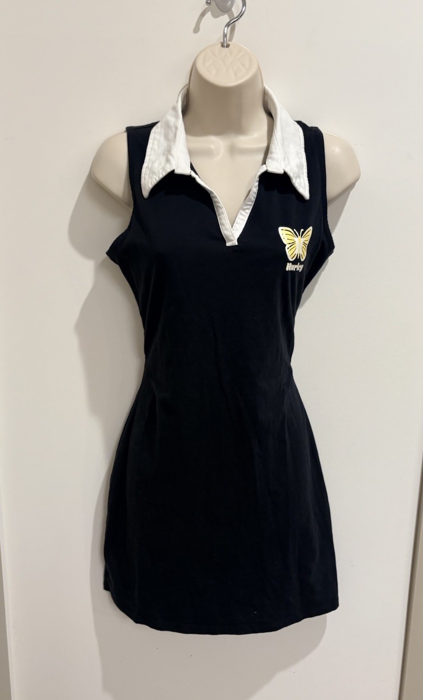 Hurley Y2K Surfer Girl Mini Polo Dress Size Medium