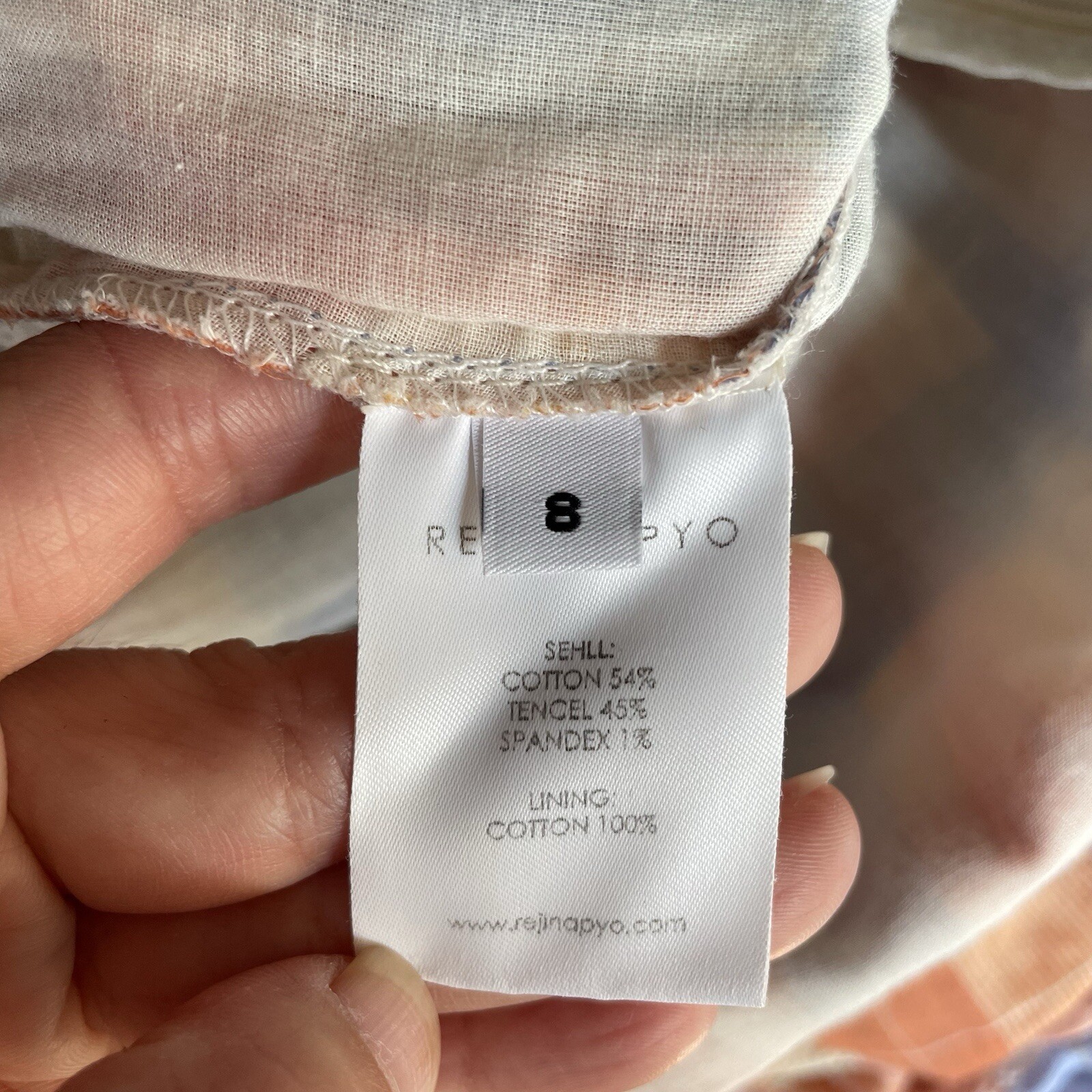 Rejina Pyo Maria checked crinkled cotton-blend maxi slip dress size UK 8 US 4 S