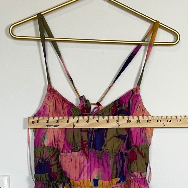 Steve Madden Floral Pink Cotton Summer Vacation Apparel Women’s Heather Dress