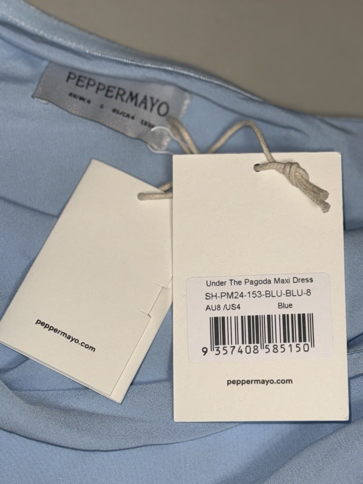 Peppermayo Under The Pagoda Maxi Dress Blue USA 4