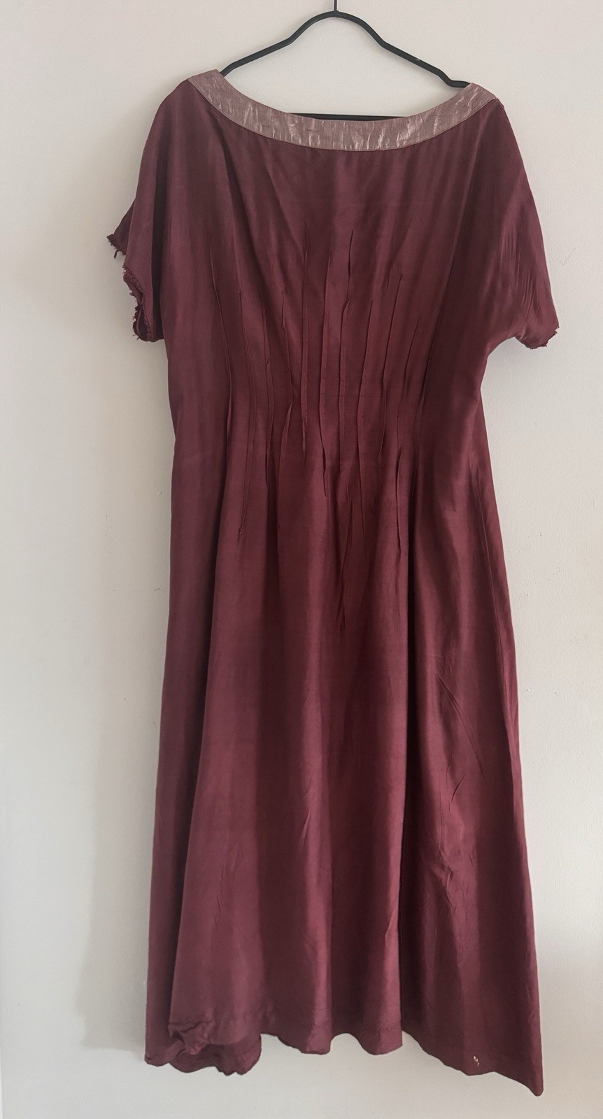 J. Morgan Puett vintage 90s Washable silk A Line Maxi Dress