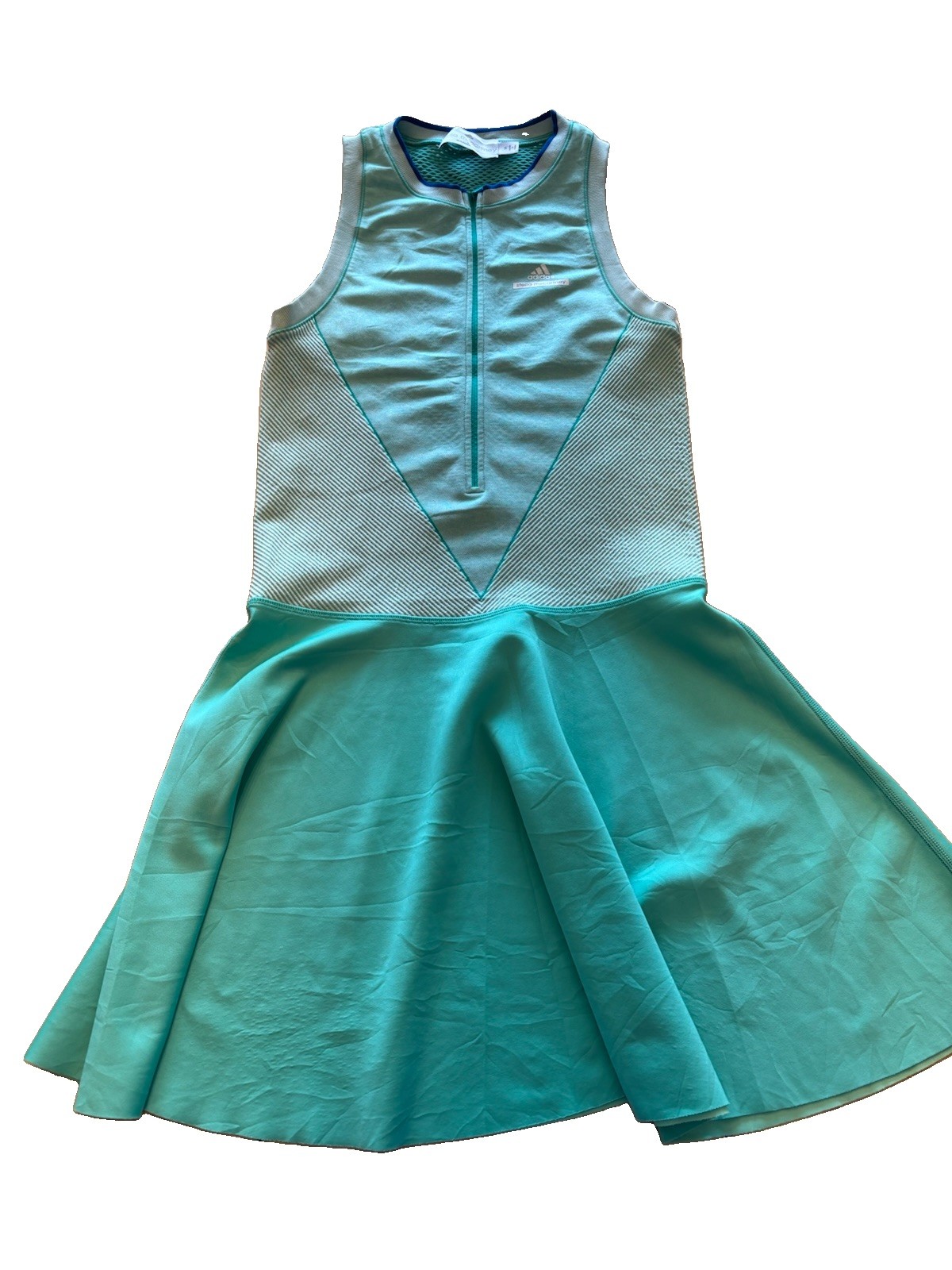 Adidas Stella McCartney Barricade Tennis Dress Size Medium Vibrant Mint Green