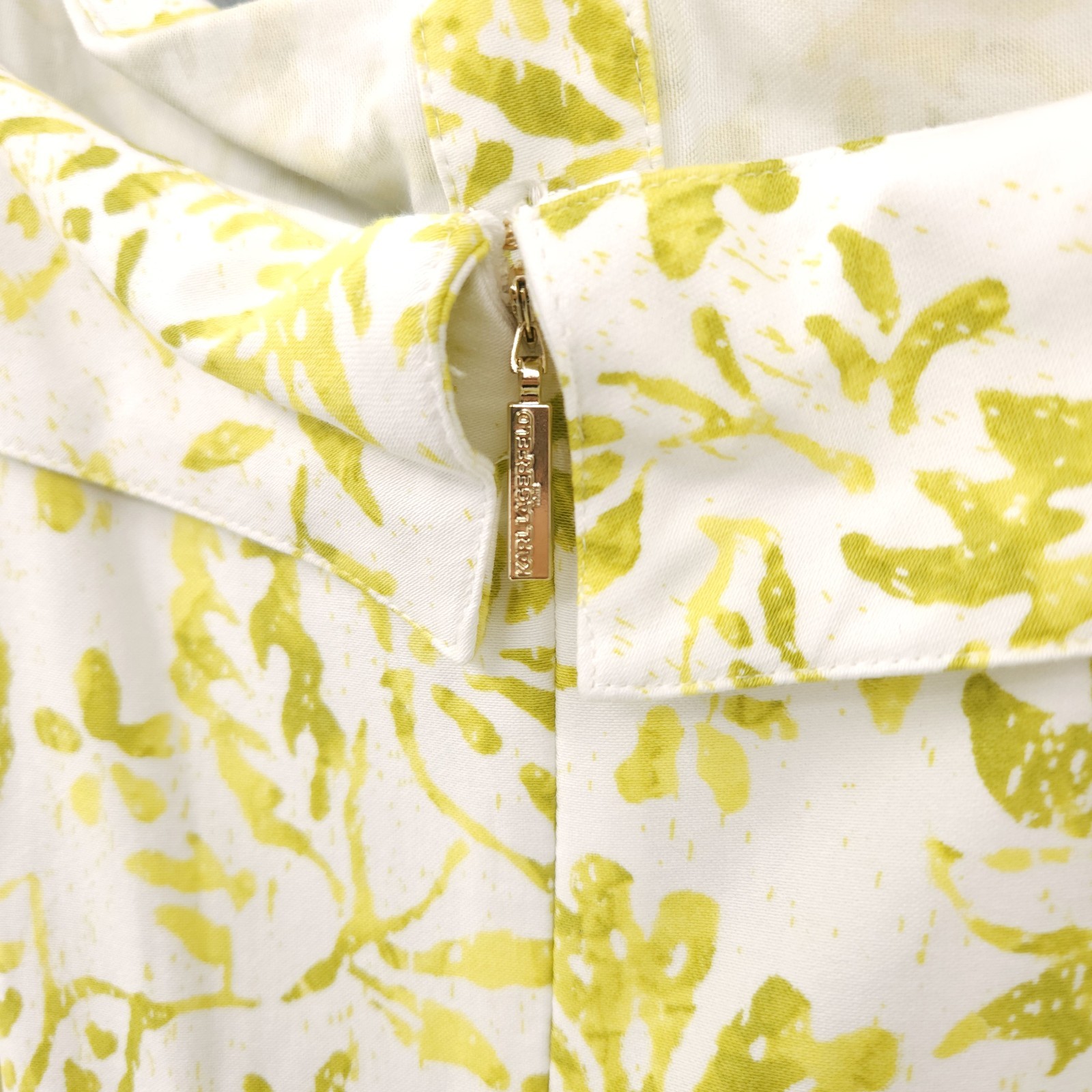 Karl Lagerfeld Square Neck Maxi Dress Rope Belt Floral Green Womens 16 NWT
