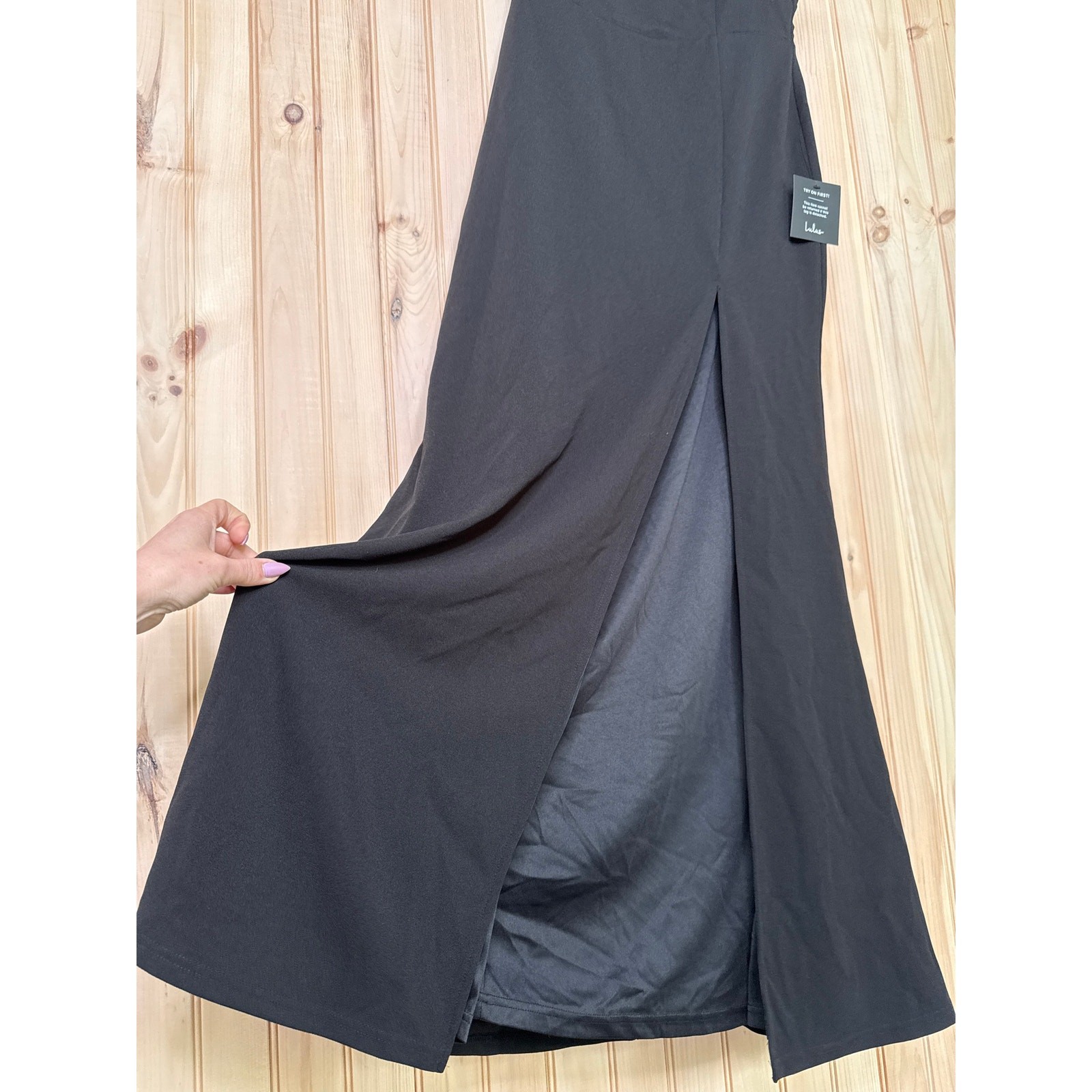 Lulus Iconic Sophistication Black One-Shoulder Asymmetrical Dress Holiday Large