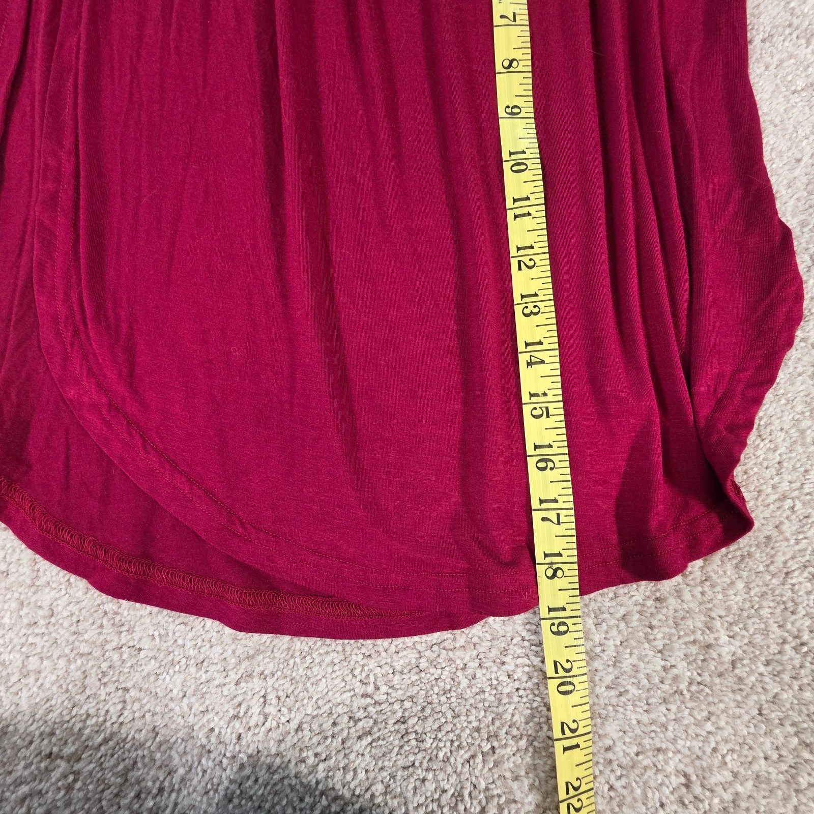 LILBETTER Women Off The Shoulder Ruffle Side Split Maxi Dress Wine Medium NEW