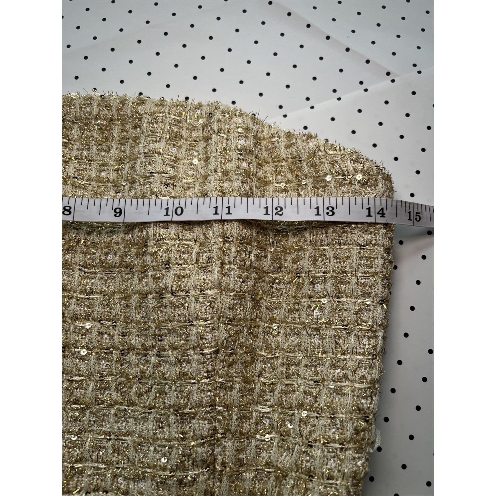 Hello Molly Gold Strapless Tweed Mini Dress Sequin Bouclé Cocktail Party NWT Sml