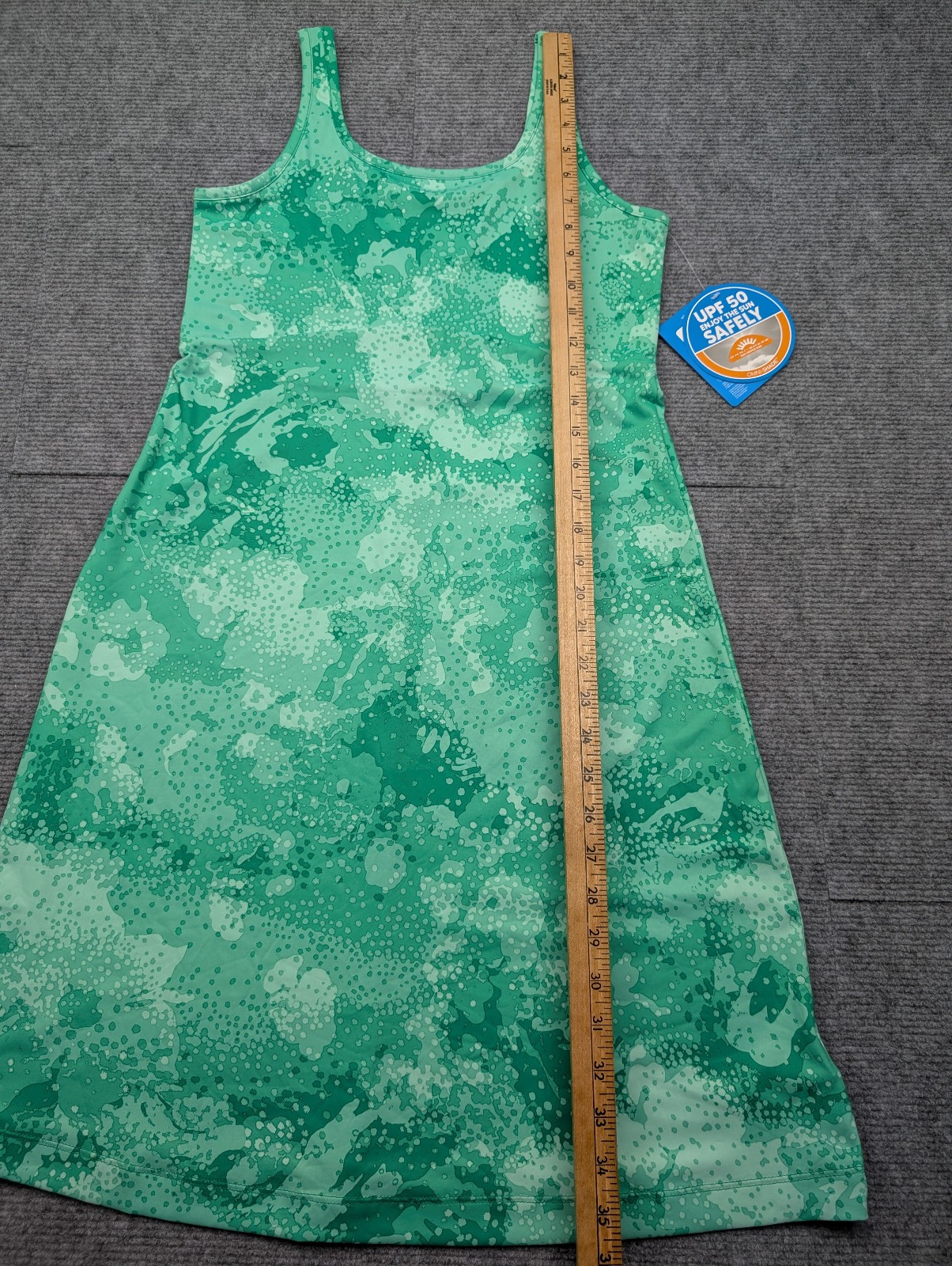 Columbia Freezer Dress Womens Small Athleisure Outdoors UPF 50 Green Nautical
