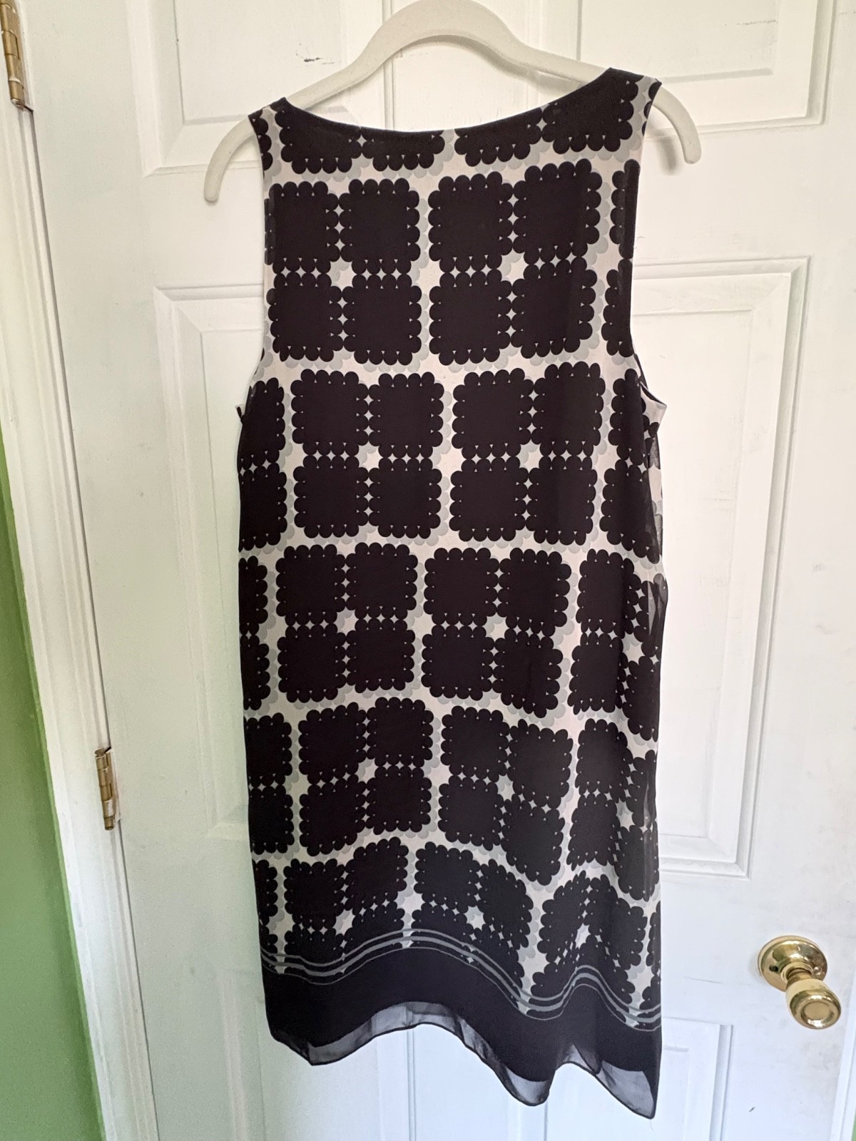 NWT Max Studio Black and Gray Sleeveless Dress Size L