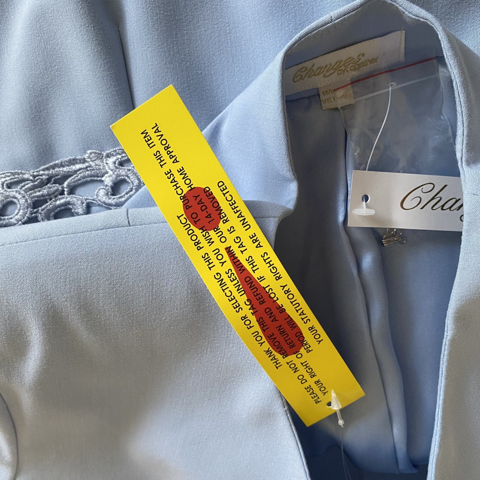 NWT Changes By Together Womens 18 Set Coat/Jacket w Dress Light Blue Formal