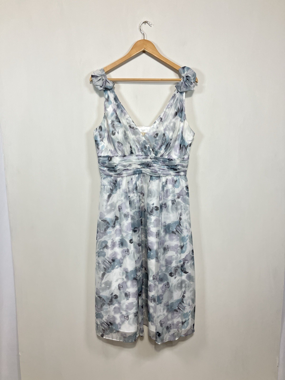 Jenny Packham Dress Size UK 16 Pale Blue Floral Occasion Wedding Guest Event