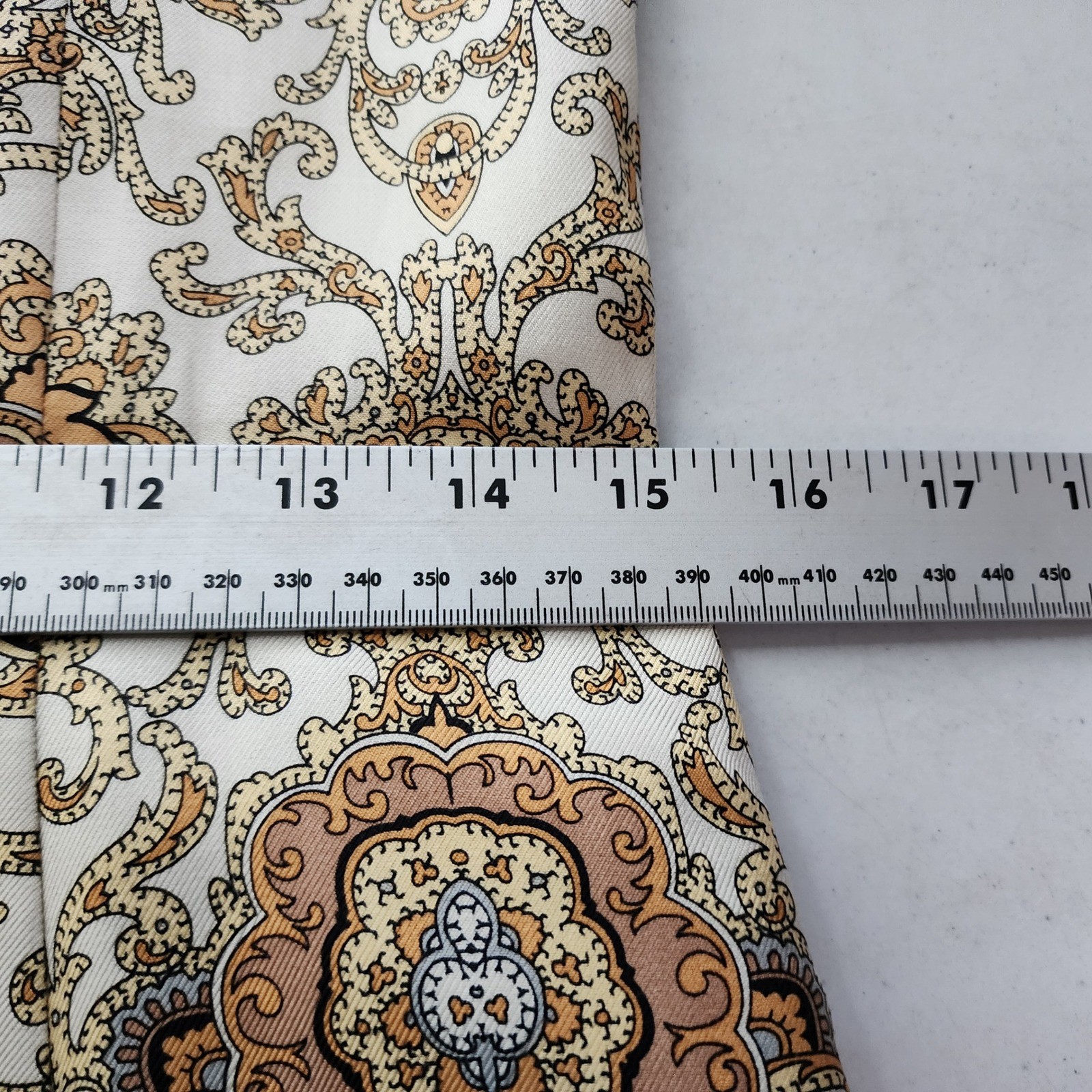J.Crew Dress Size 8 Silk Wool Blend Elegant Paisley Ivory Gold Pockets Luxe NWT