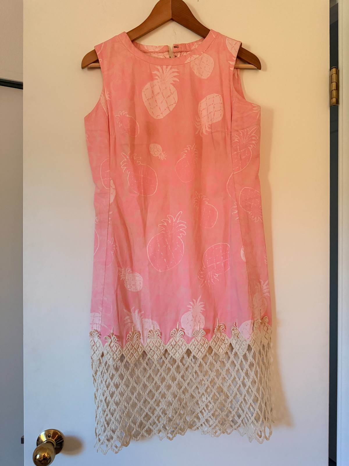 Rare Original 1963 Lilly Pulitzer Pink Pineapple Dress
