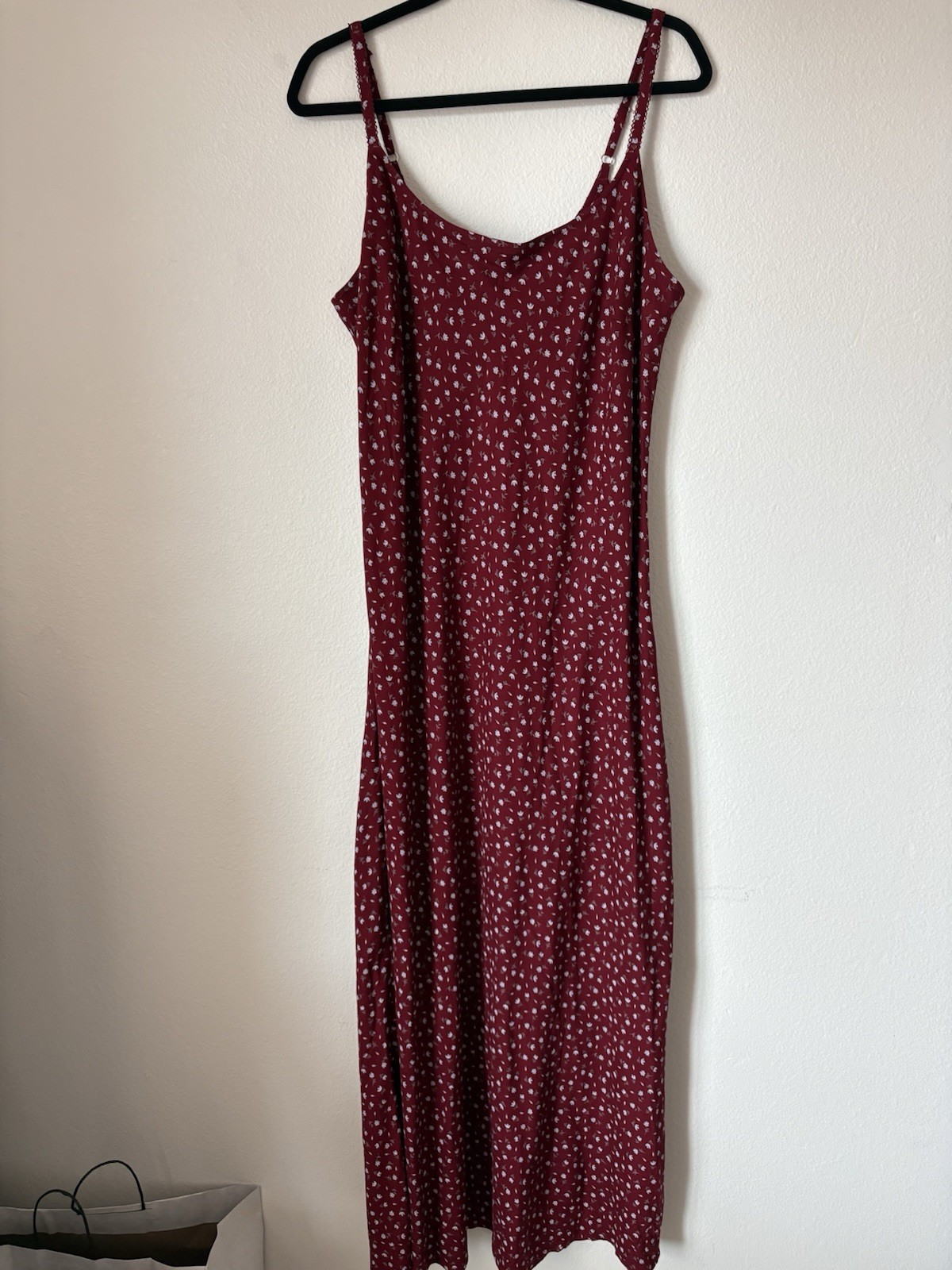 Maroon Superdry Long Sundress Size 12 New With Tags
