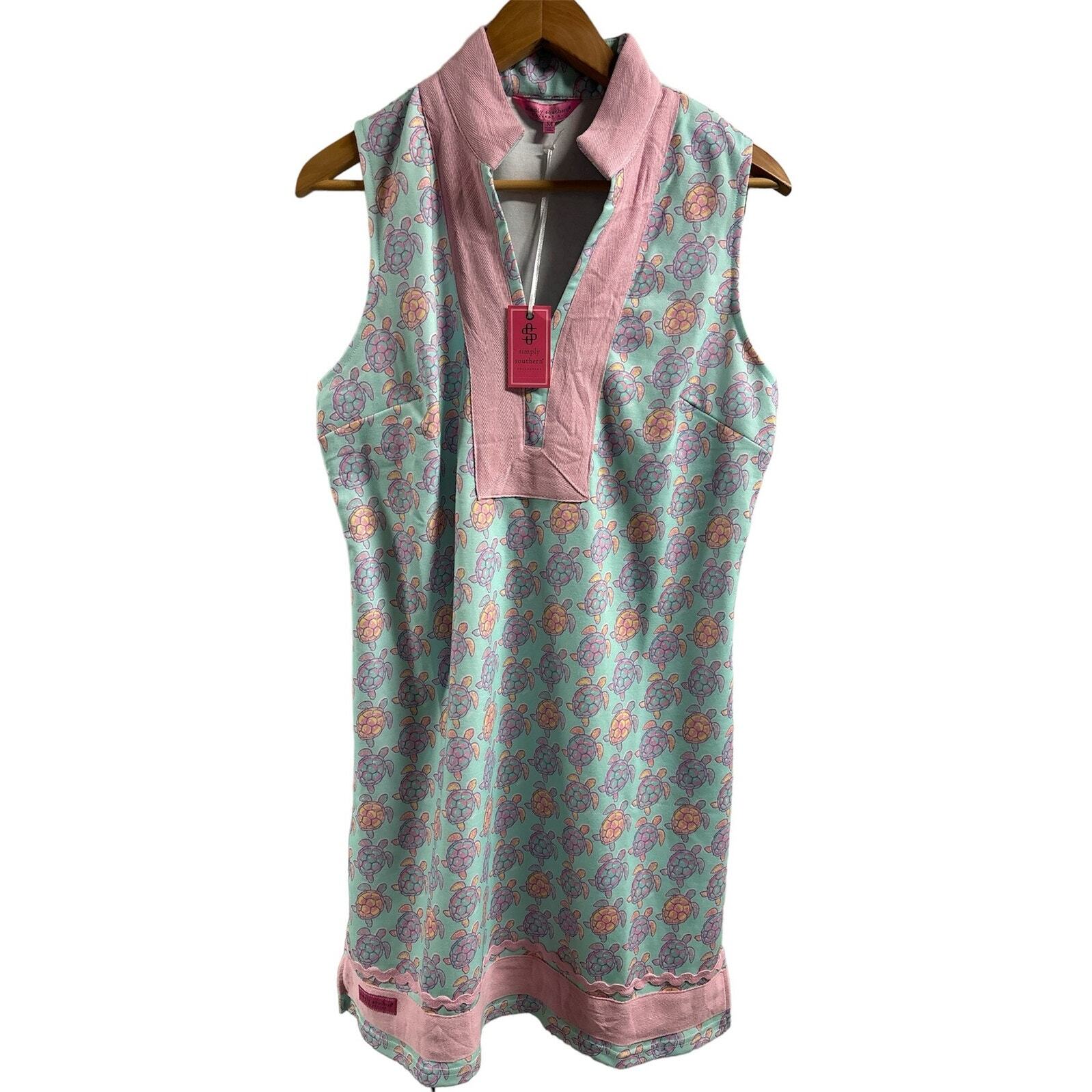 Simply Southern Tunic Turtle Sleeveless Dress NWT | Size Medium