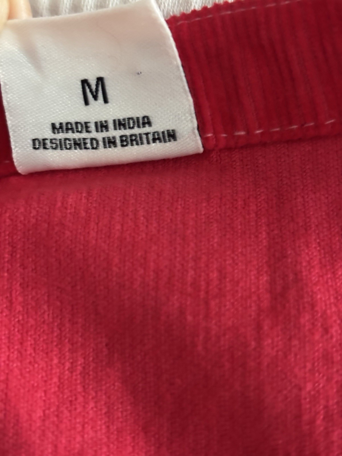 Lucy & Yak Red Corduroy Dungaree Pinafore Dress Organic Cotton Med