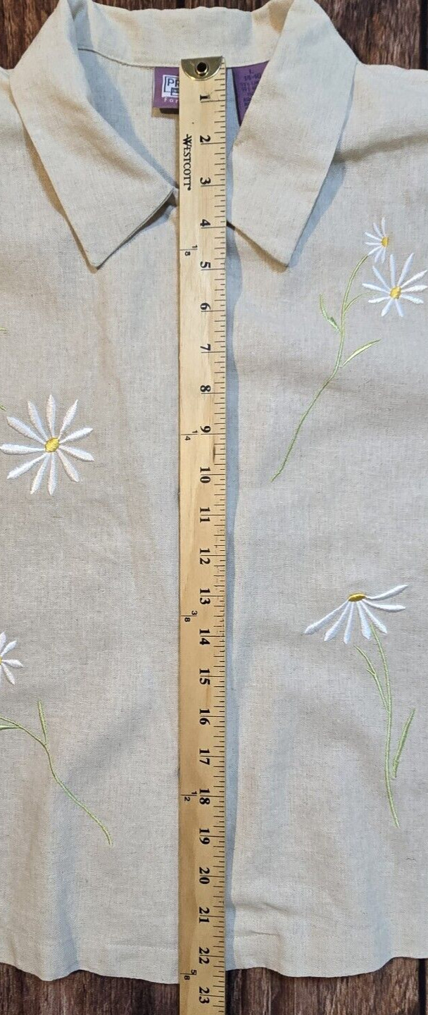 Premier International 2 Pc Linen Blend Jacket Dress Long Embroidered Women’s L