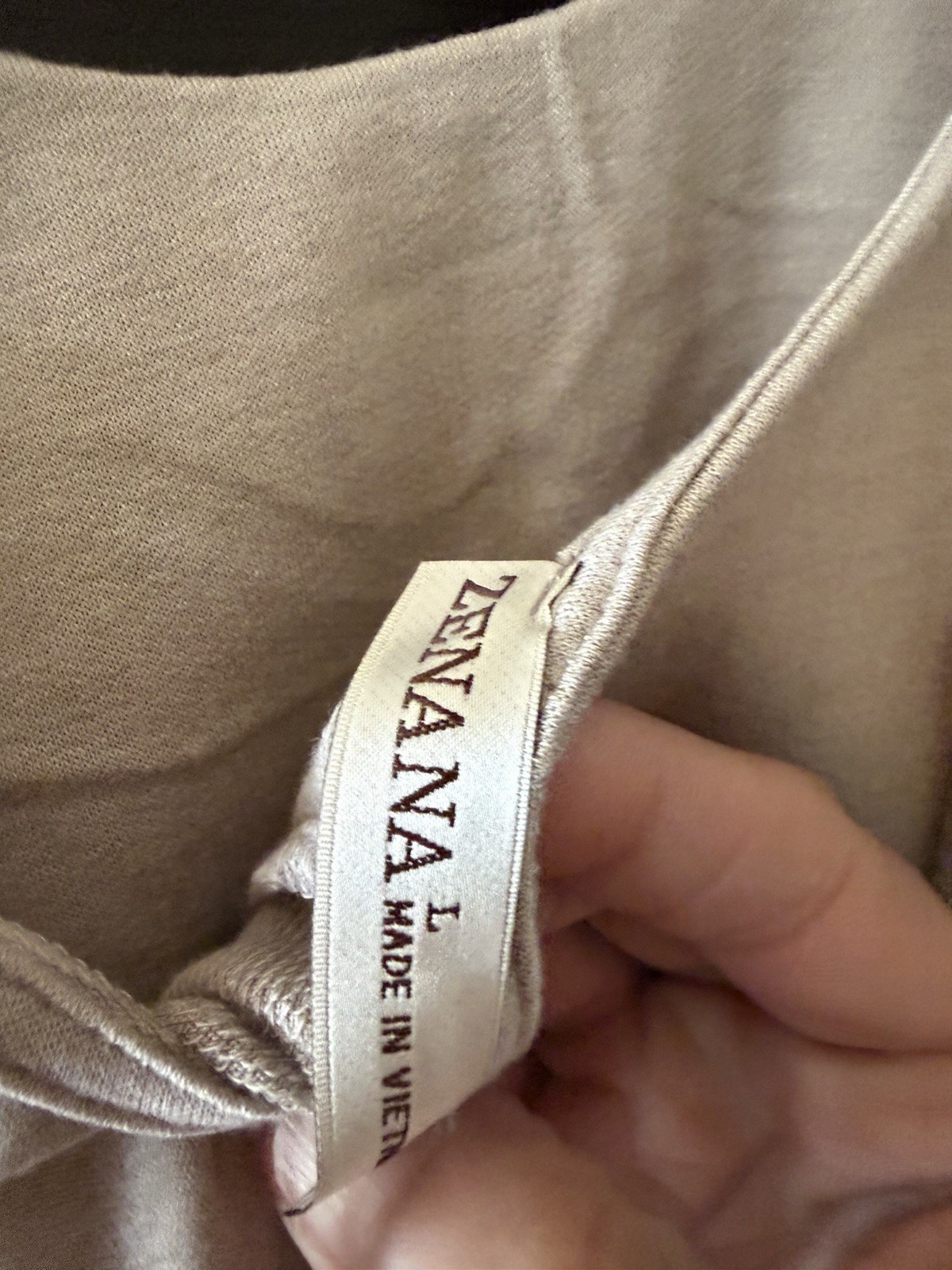 Zenana Long Maxi Dress Tan Large