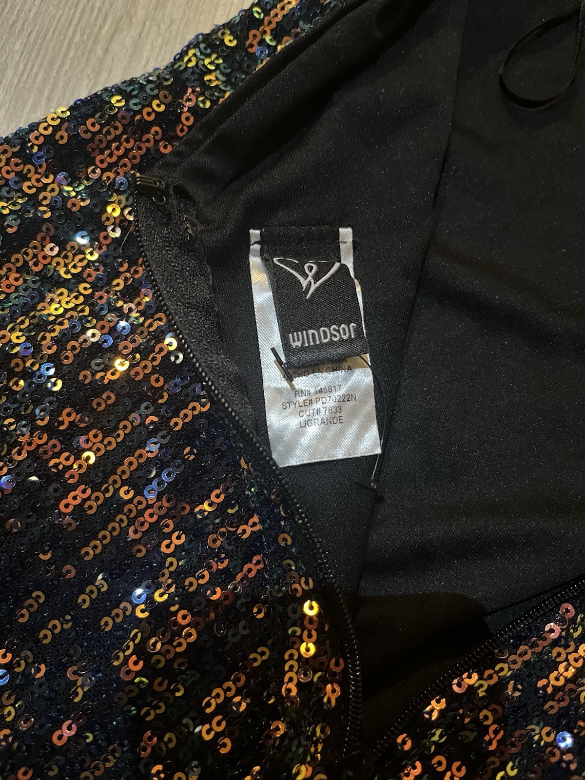 “Color Spectrum Sequin Party Dress