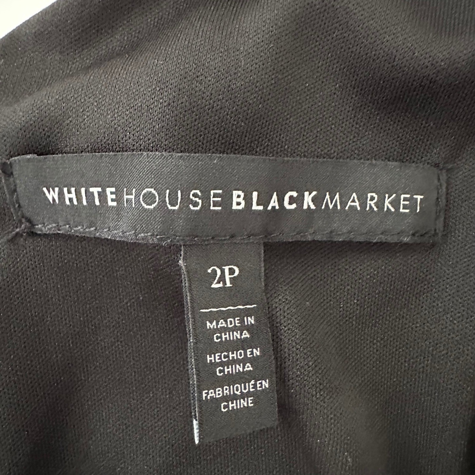 White House Black Market Floral Handkerchief Midi Dress Black Pink 2P Petite