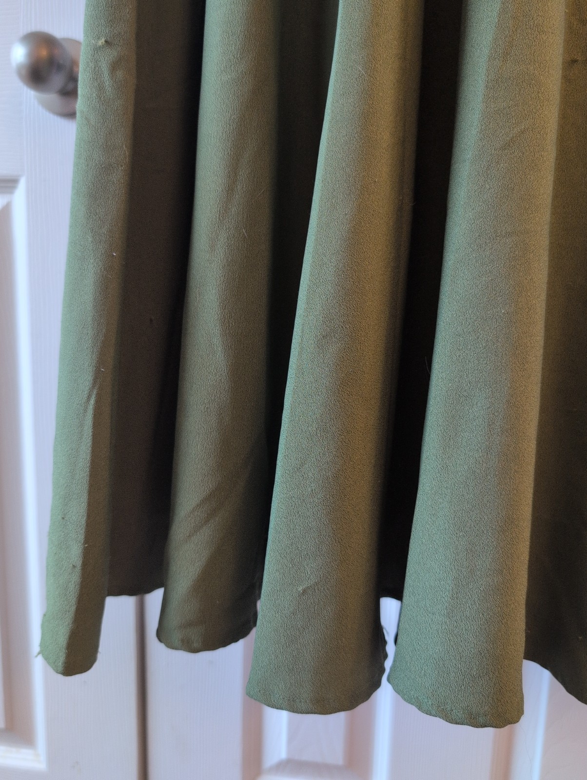 Unique Vintage Green Rose Swing Dress XXL Plus Size