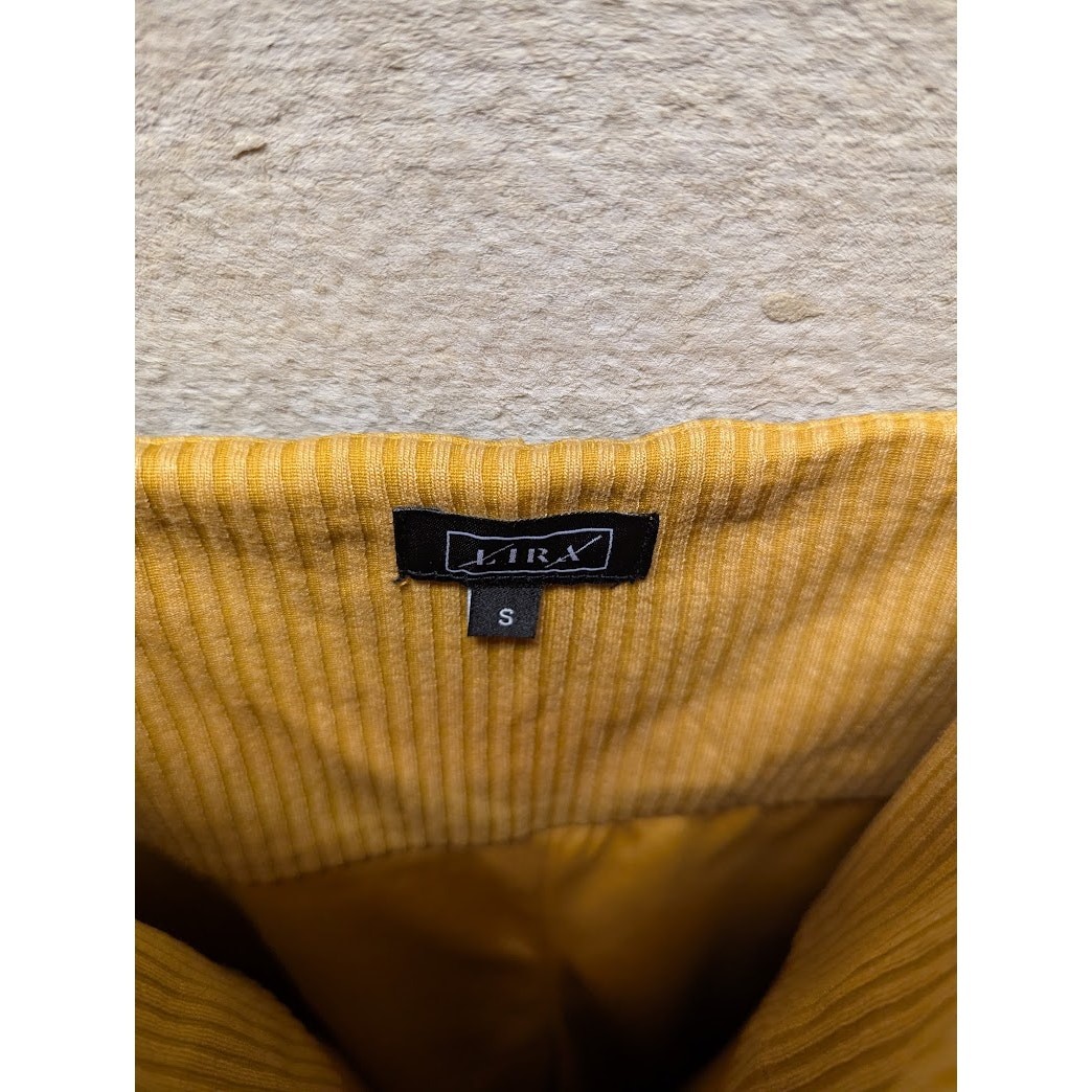 Lira Otis Rib bodycon Spaghetti Strap Knit Tank Dress Size Small yellow NWT