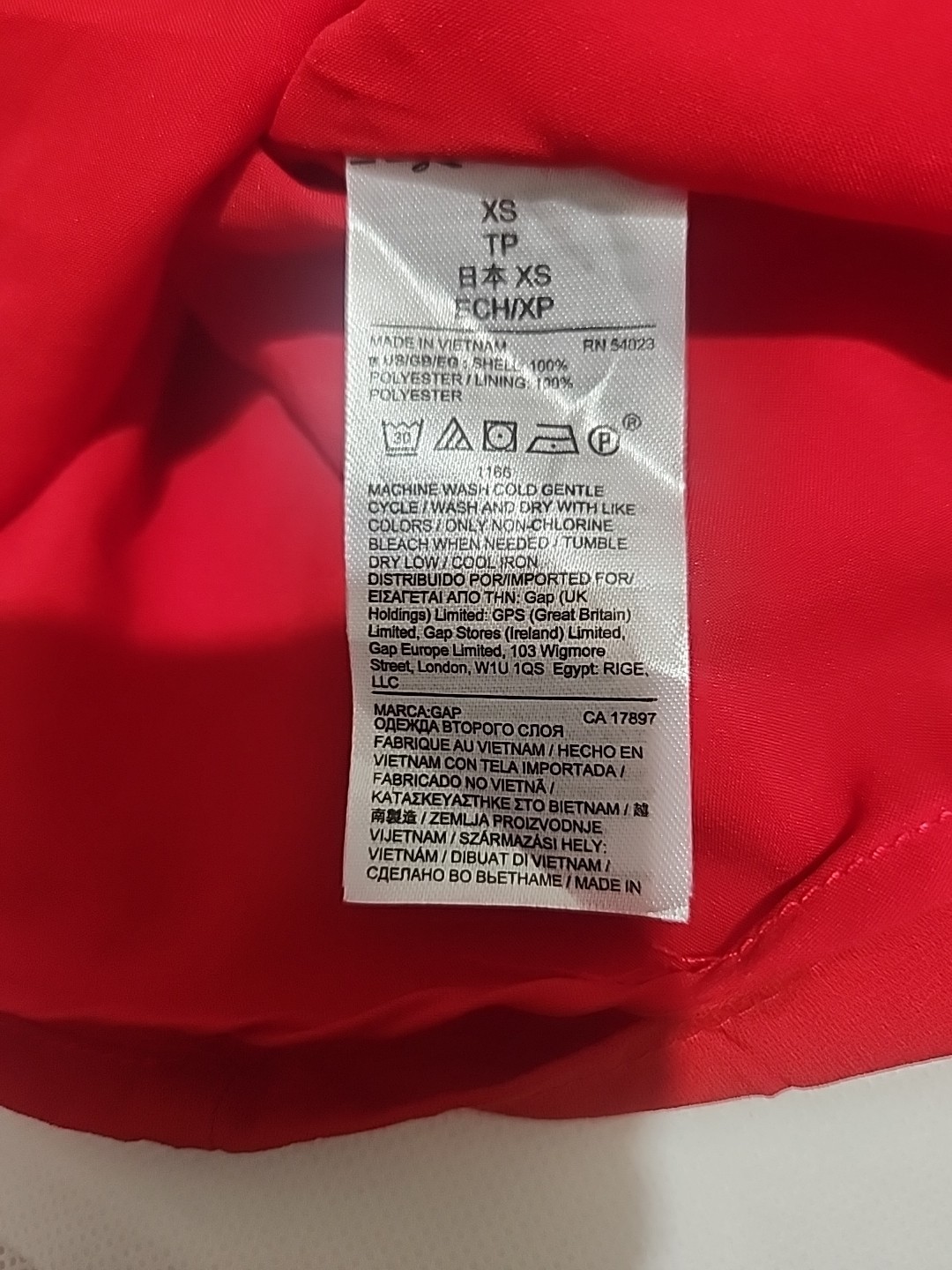 Gag Women’s Poyester Ruffle Sleeve Red Dress Saze XS #5