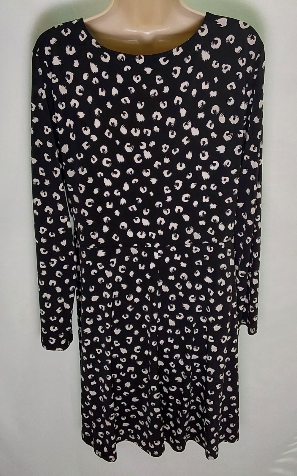 Hail3y:23 Women’s Black & White Leopard Print Tie-Side Dress / Size XXL / EUC